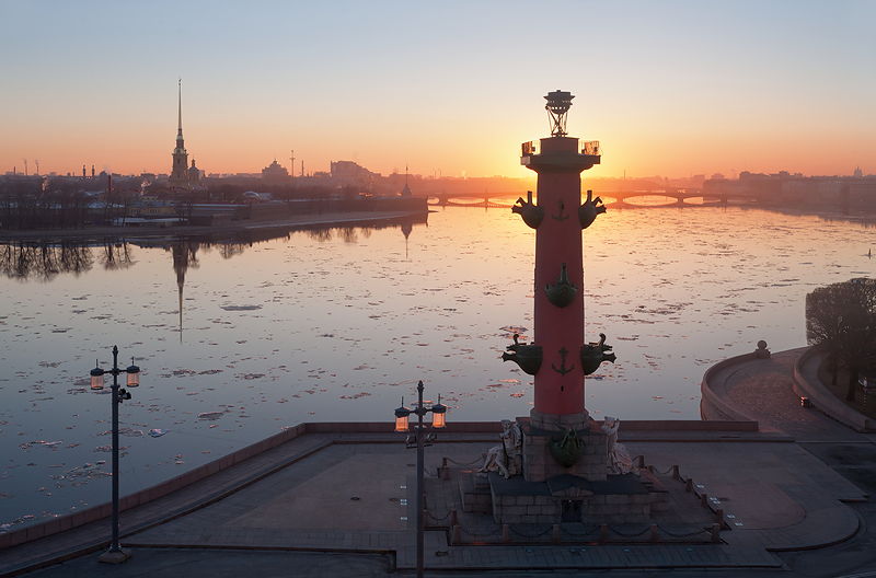 Neva River in Saint Petersburg, Russia