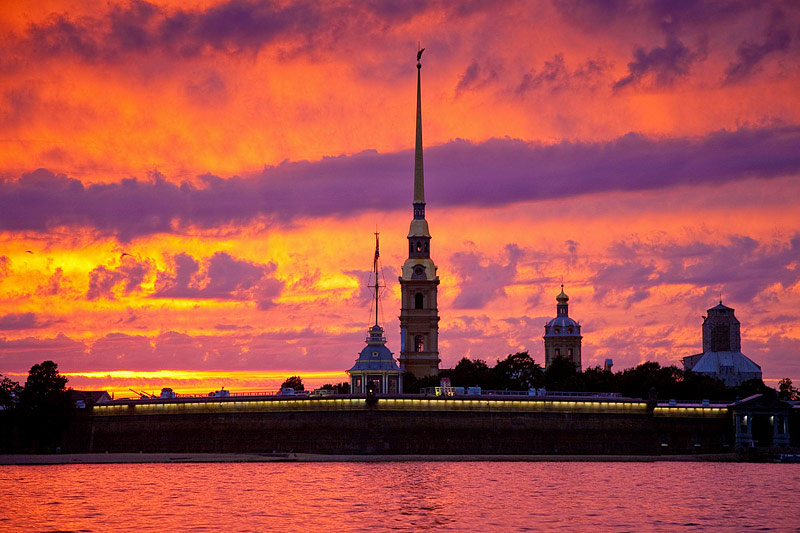 The Peter and Paul Fortress in Saint Petersburg, Russia