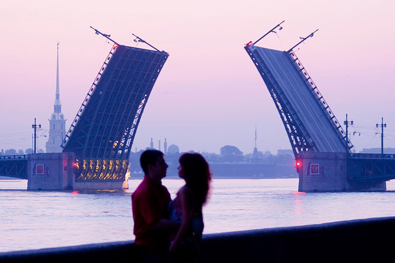 White Night in St. Petersburg, Russia