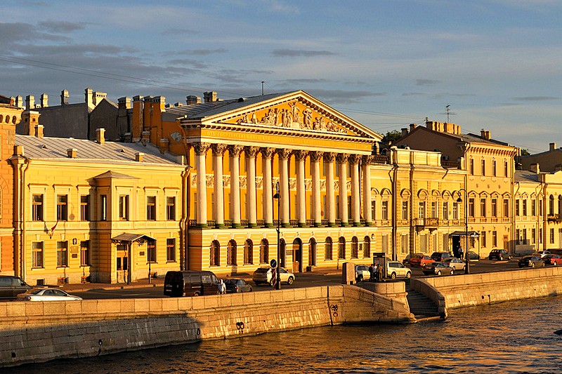 Rumyantsev Mansion on the English Embankment in St Petersburg, Russia, once occupied by the US Embassy Rumyantsev Mansion on the English Embankment in St Petersburg, Russia, once occupied by the US Embassy