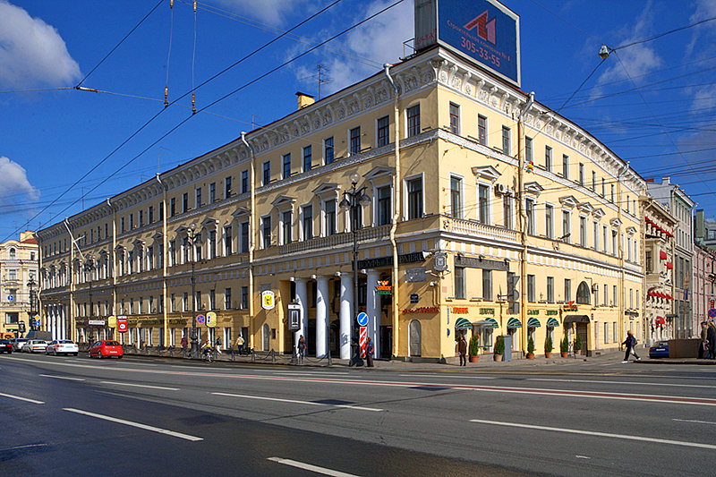 Historic Wolf and Berange confectionery store and cafe in St Petersburg, Russia