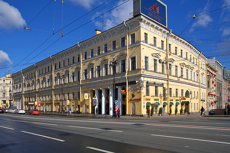 Historic Wolf and Berange confectionery store and cafe in St Petersburg, Russia
