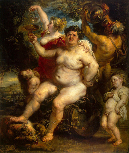 Bacchus by Peter Paul Rubens at the Hermitage in St. Petersburg, Russia