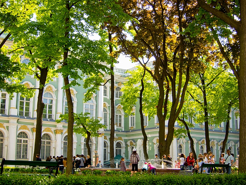 Great Courtyard of Winter Palace in St. Petersburg, Russia Great Courtyard of Winter Palace in St. Petersburg, Russia