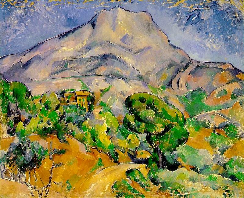Mount Sainte-Victoire by Paul Cézanne at the Hermitage in St. Petersburg, Russia