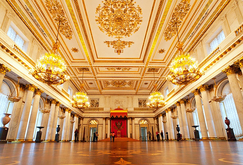 St. George Hall at the Winter Palace in St. Petersburg, Russia St. George Hall at the Winter Palace in St. Petersburg, Russia