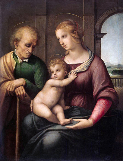 The Holy Family by Raphael at the Hermitage in St. Petersburg, Russia