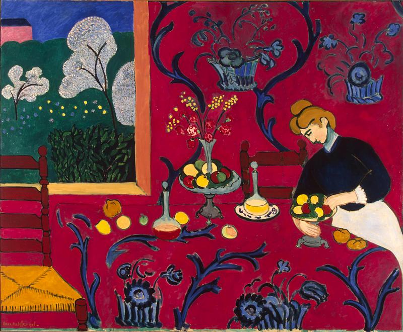 Oil on canvas. 1908. State Hermitage Museum The Red Room by Henri Matisse at the Hermitage in St. Petersburg, Russia