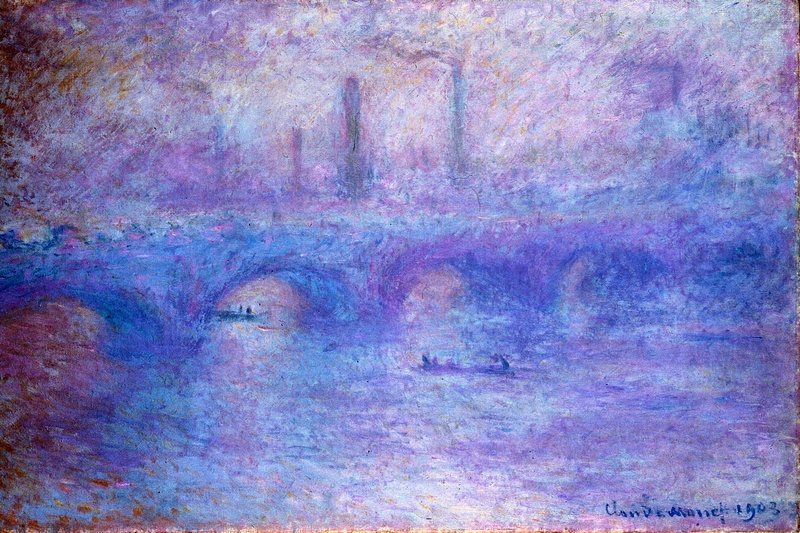 Waterloo Bridge, Effect of Fog by Claude Monet at the Hermitage in St. Petersburg, Russia