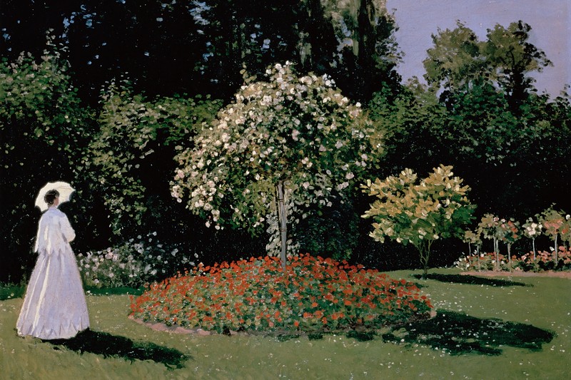 Woman in the Garden by Claude Monet at the Hermitage in St. Petersburg, Russia