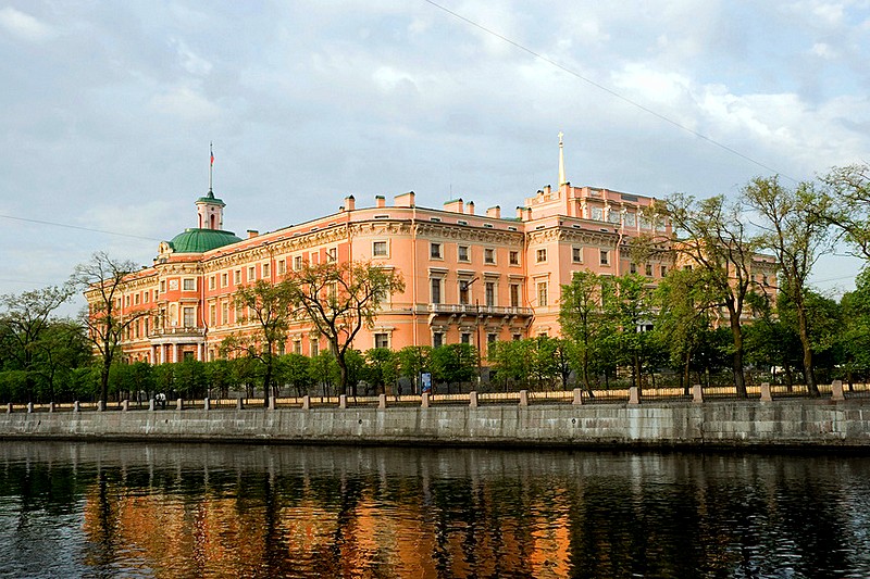 St Michael's Castle built by Brenna in St Petersburg, Russia