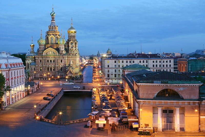 Griboedov Canal in St. Petersburg, Russia