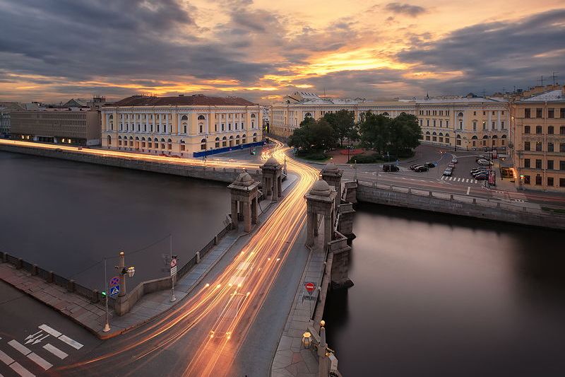 Ploshchad Lomonosova in St. Petersburg, Russia