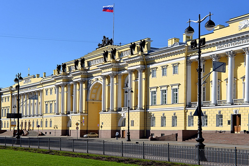 Senate and Synod Ensemble in St. Petersburg, Russia