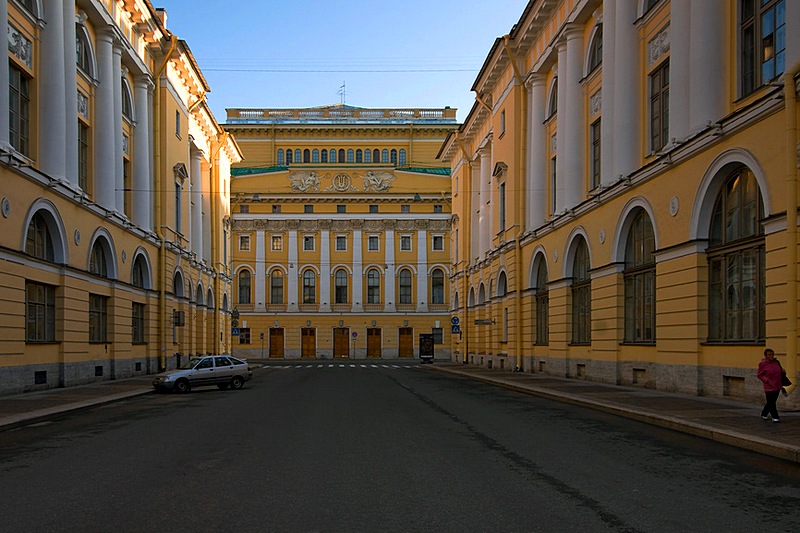 Ulitsa Zodchego Rossi in St. Petersburg, Russia