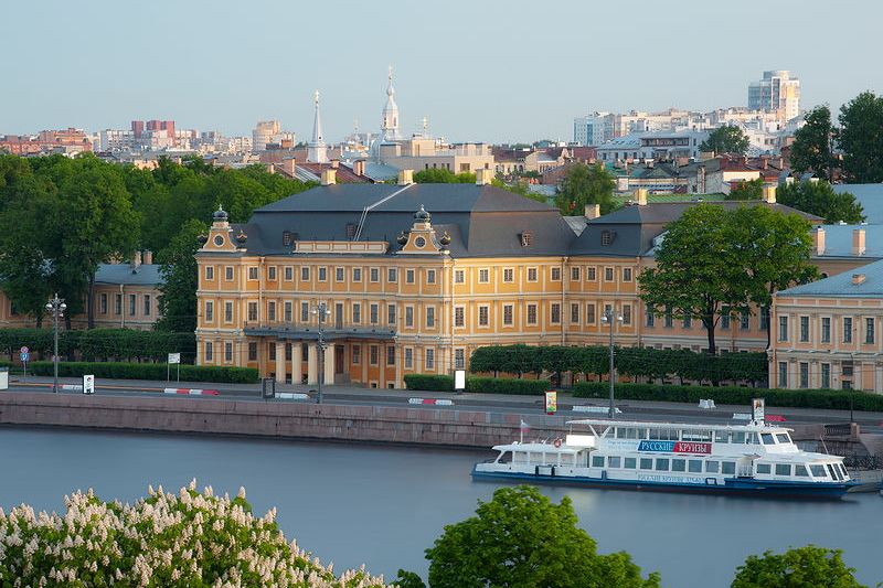 Menshikov Palace on University Embankment in St Petersburg, Russia