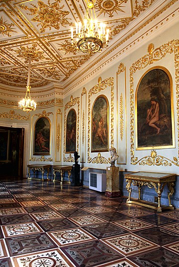 Italian Renaissance Hall in the Hermitage Museum in St Petersburg, Russia