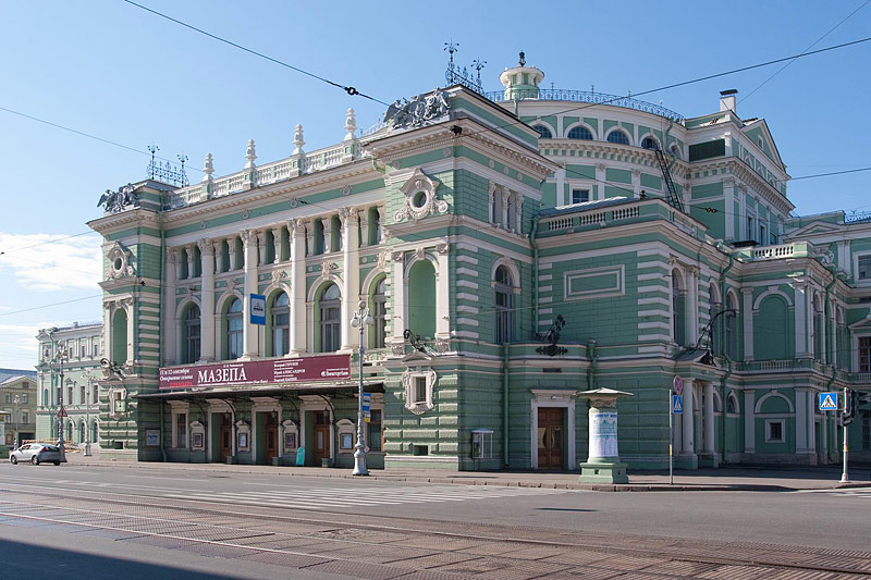 Mariinsky Theatre, which saw many Italian ballet masters and dancers in St Petersburg, Russia