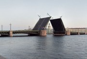 White Nights - Palace Bridge, St. Petersburg, Russia					